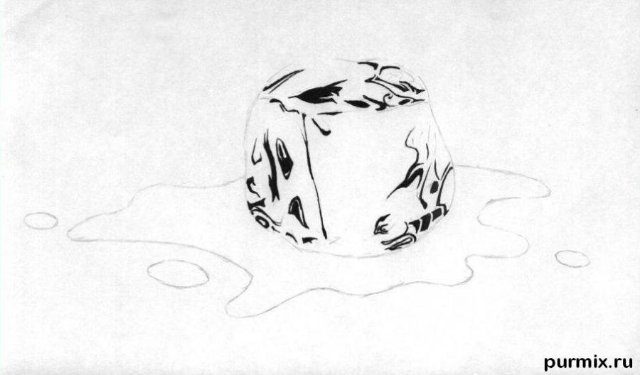 Ice Cubes Drawing at GetDrawings | Free download