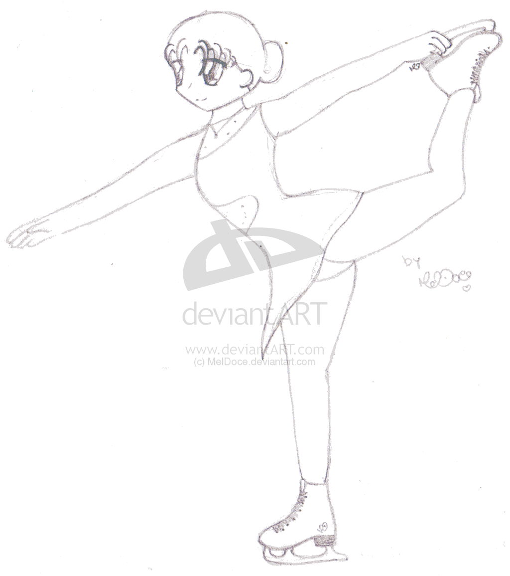 how to draw a ice skater