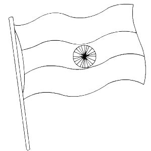 Flag Of India Drawing