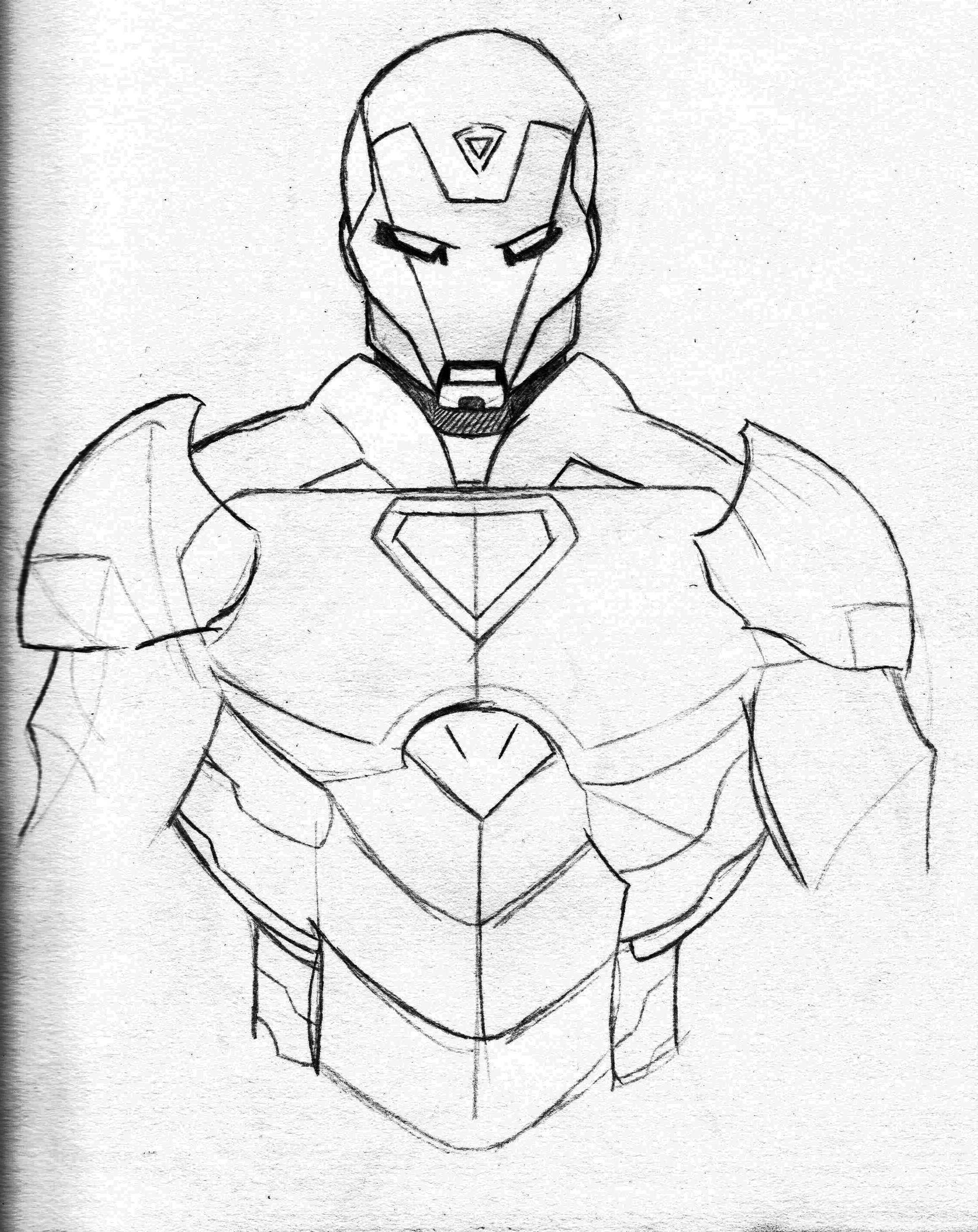 Iron Man Drawing Easy at GetDrawings Free download