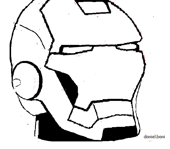Iron Man Head Drawing at GetDrawings | Free download