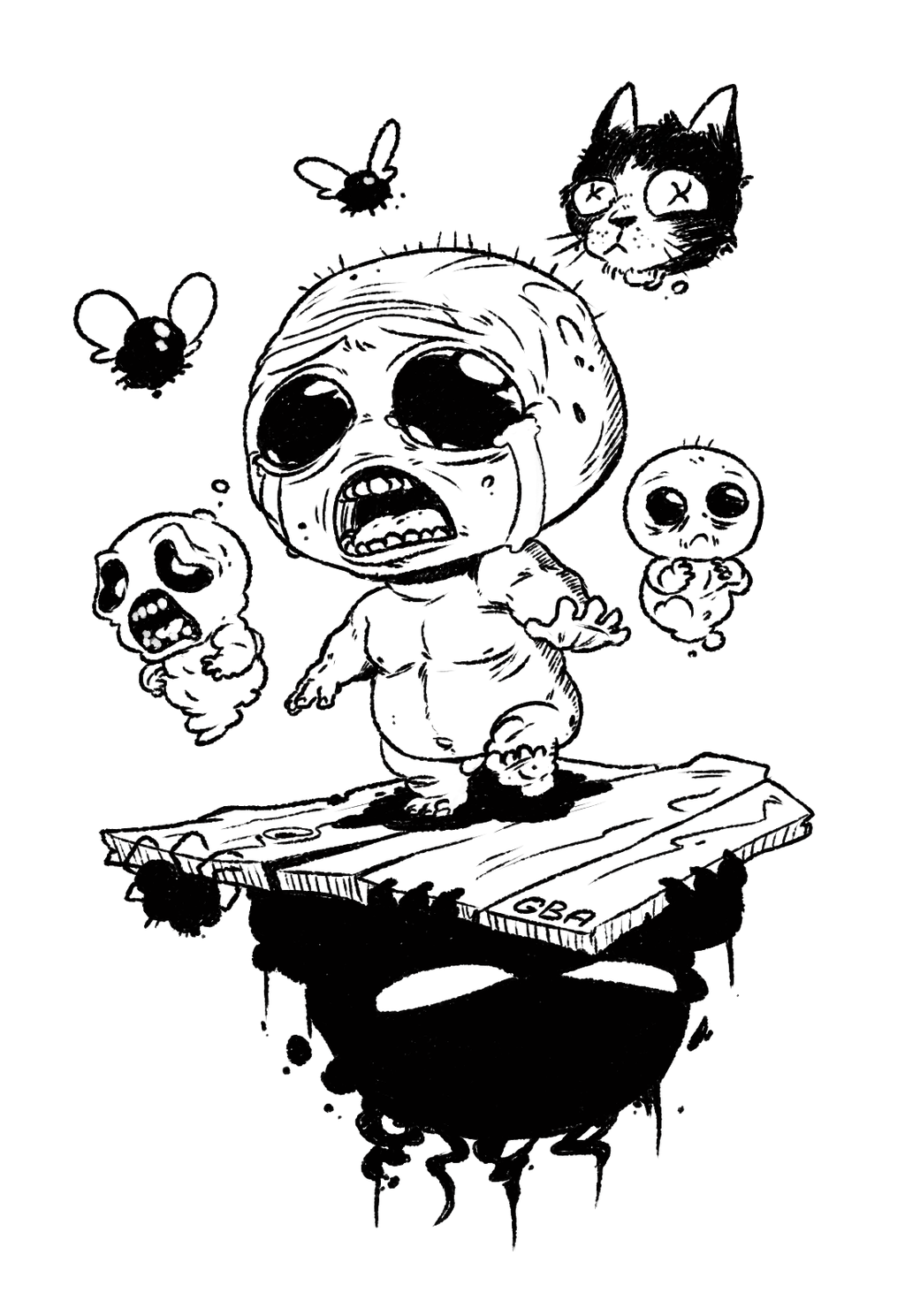 Как нарисовать isaac