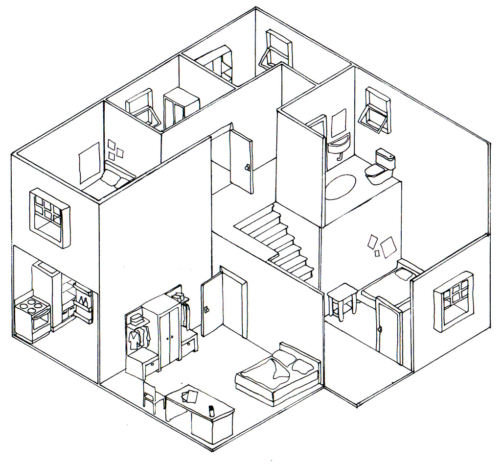 Isometric House Drawing At Getdrawings Free Download