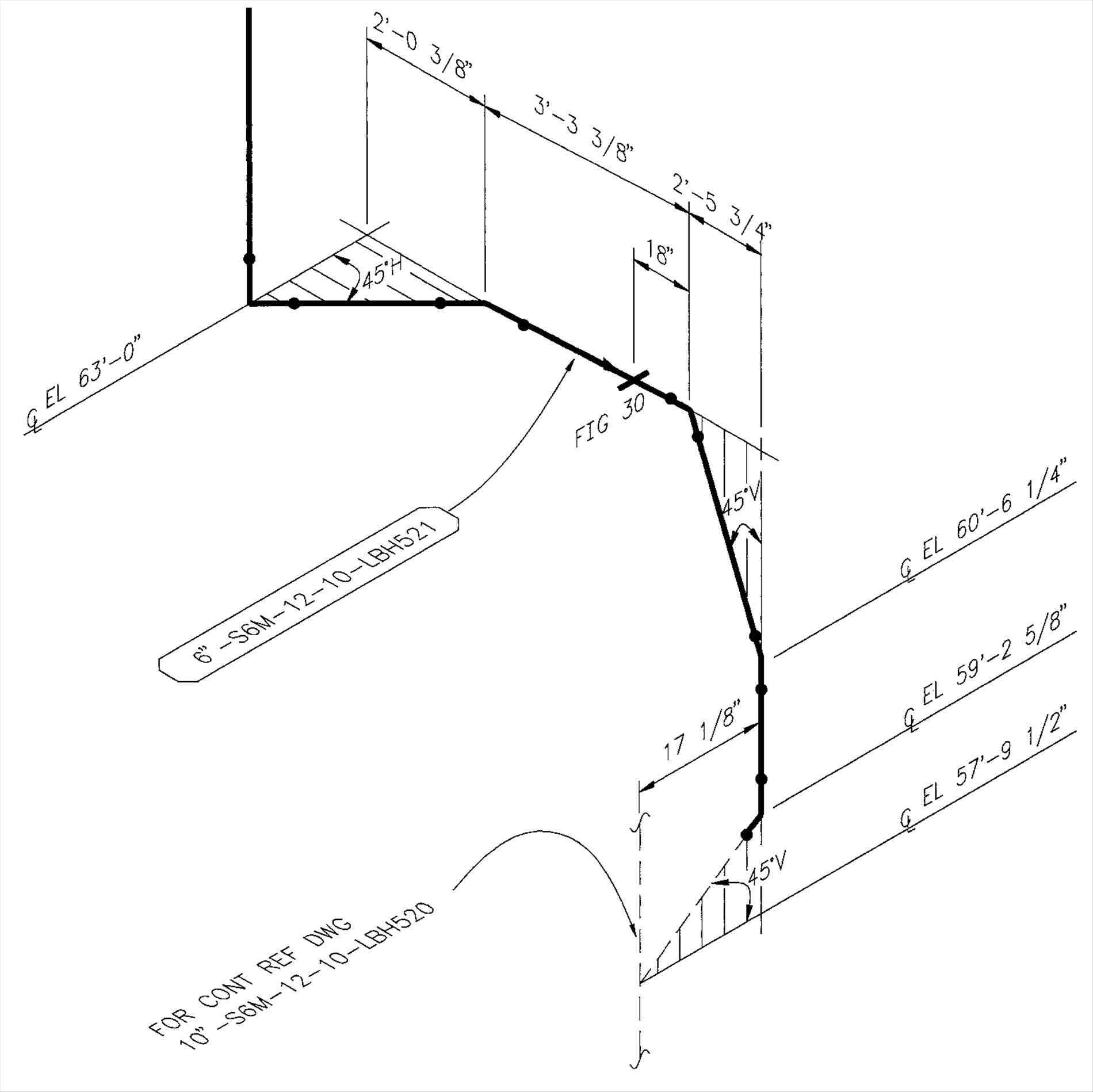 gas piping isometric drawing