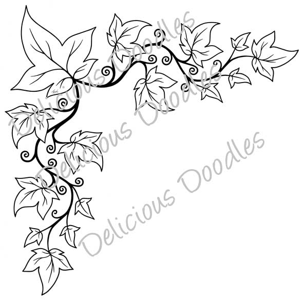 Ivy Vine Drawing at GetDrawings | Free download