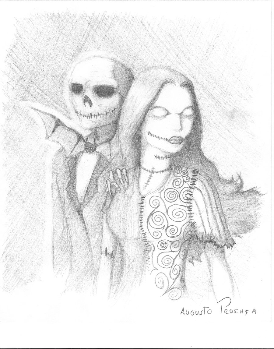 Jack And Sally Drawing at GetDrawings | Free download