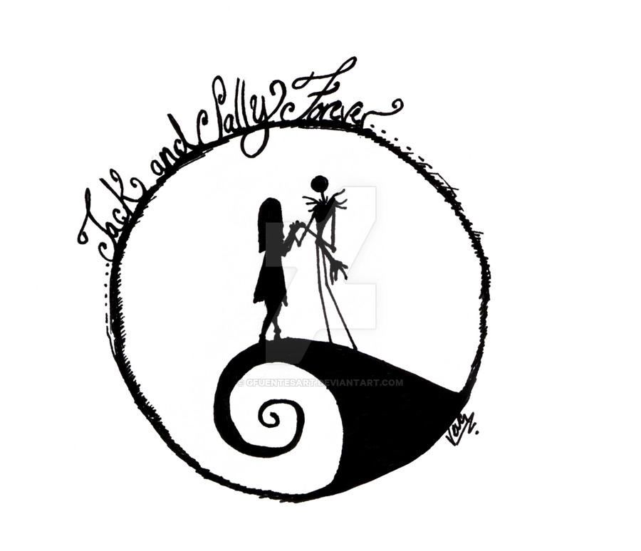 Jack And Sally Drawing At GetDrawings | Free Download