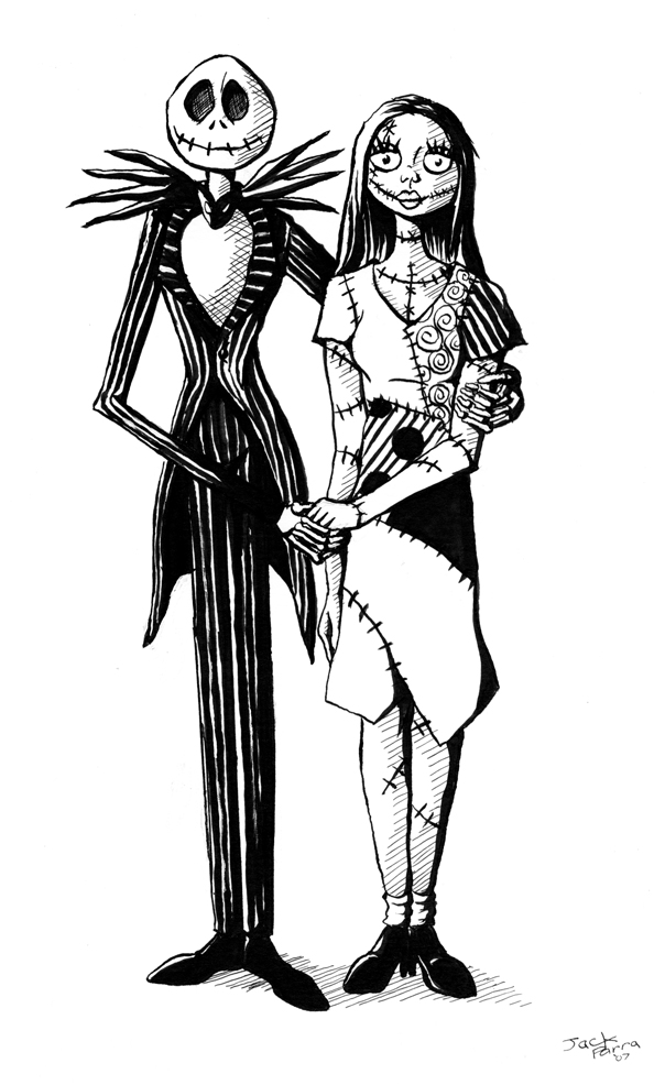 Jack And Sally Drawing at GetDrawings | Free download