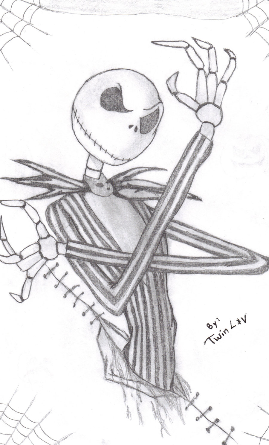 Jack The Skeleton Drawing At Getdrawings 