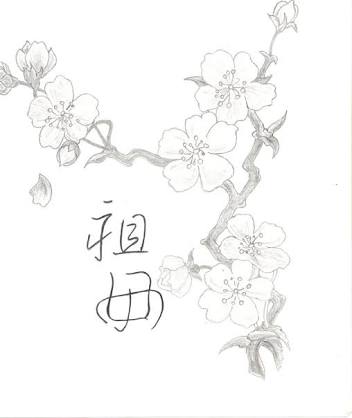 Japanese Cherry Tree Drawing at GetDrawings | Free download