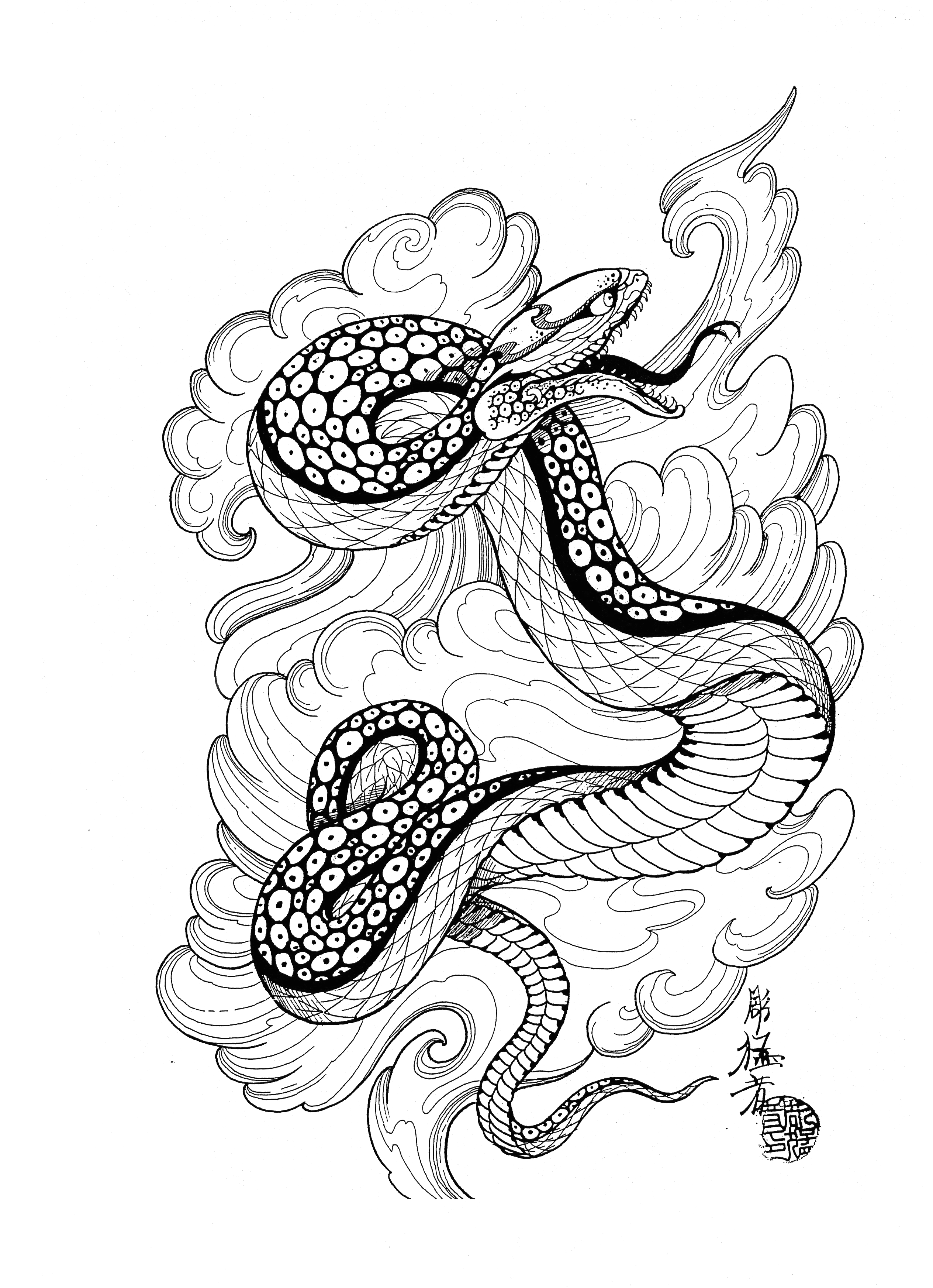 Tattoo Japanese Snake Tattoos Designs Nevsepic Ua Japan Draw