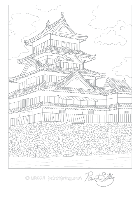Japanese Temple Drawing at GetDrawings Free download