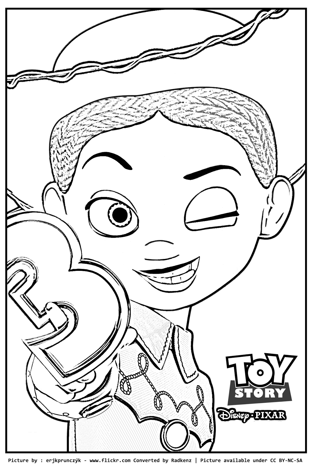 1068x1600 Radkenz Artworks Gallery Toy Story Jessie Coloring Page.
