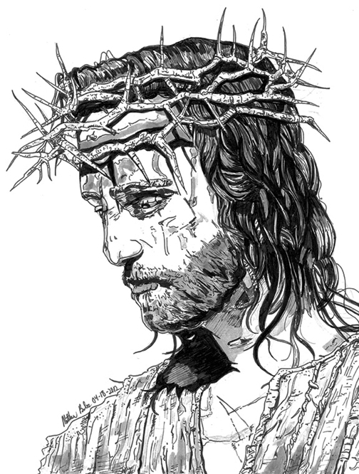 Jesus Crown Of Thorns Drawing at GetDrawings Free download