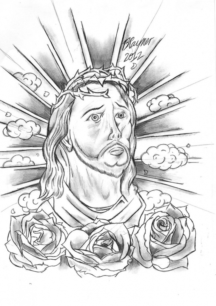 Jesus Tattoo Drawing at GetDrawings Free download