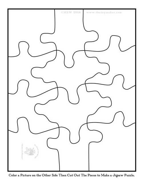 Puzzle Drawing Prompt for Kids with a Free Printable Template