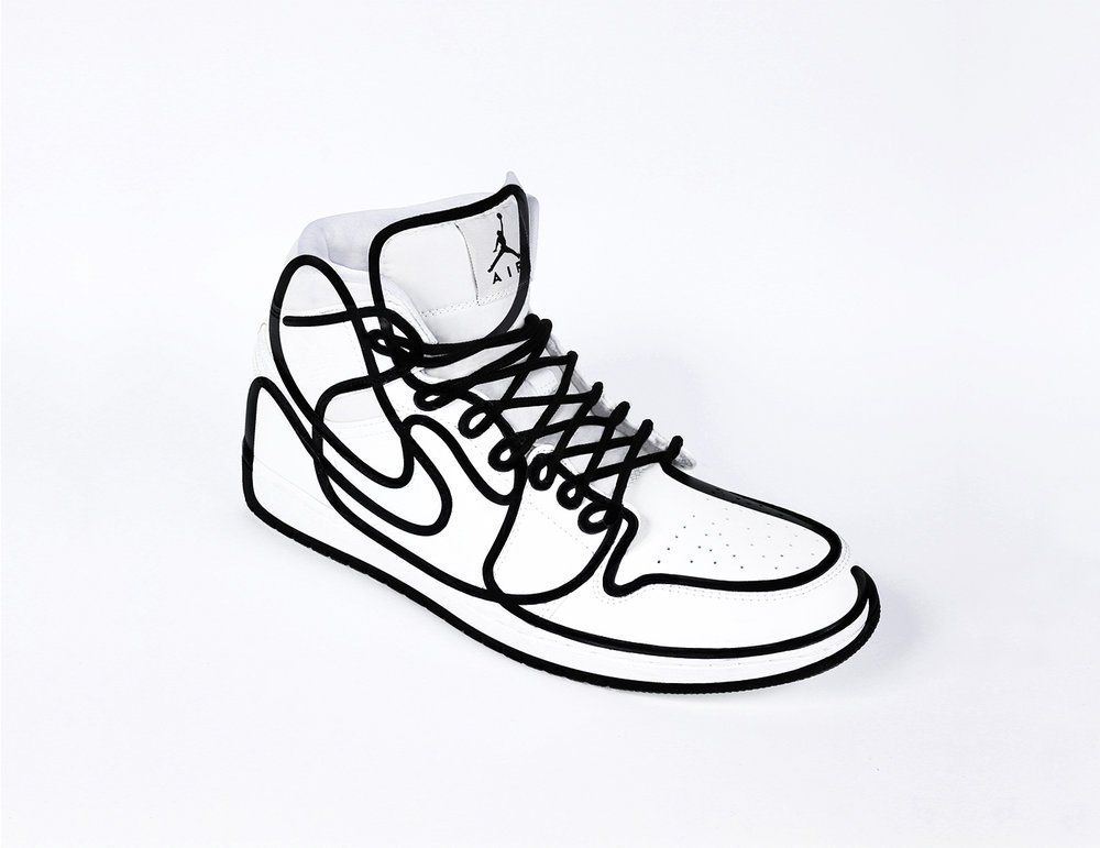 jordan 1 line drawing