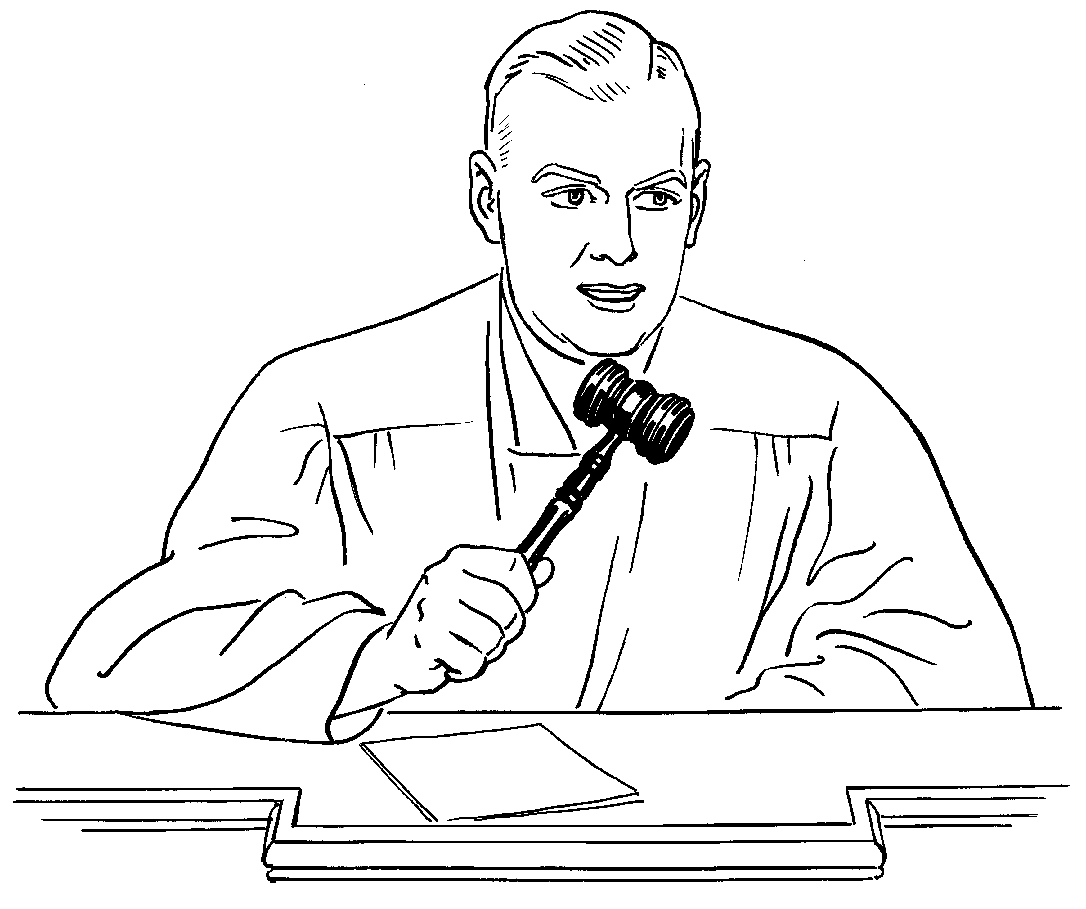 Gavel Coloring Pages