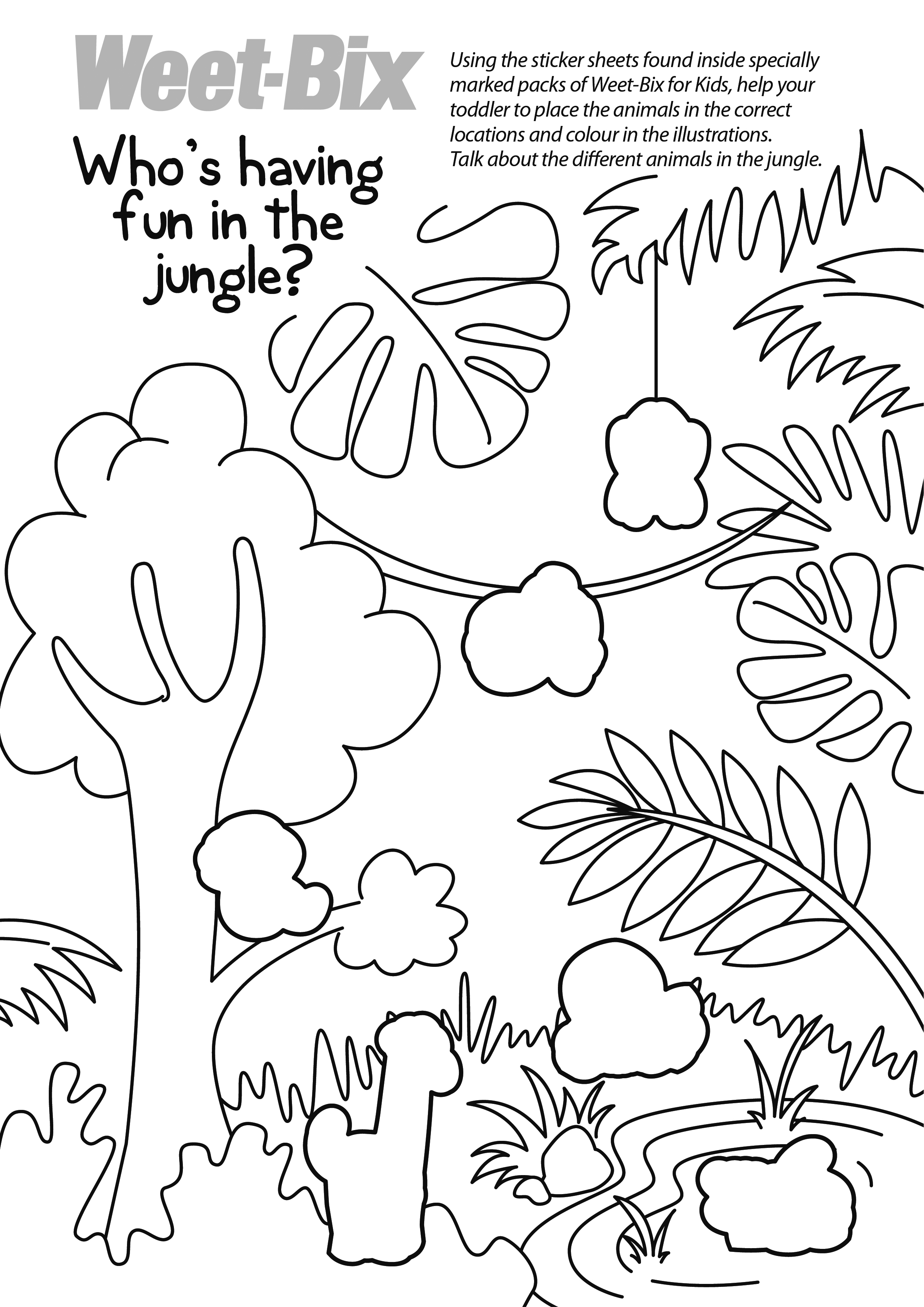 In the Jungle Worksheets