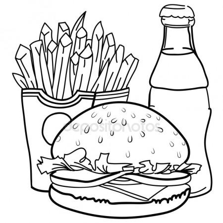 Junk Food Drawing at GetDrawings | Free download