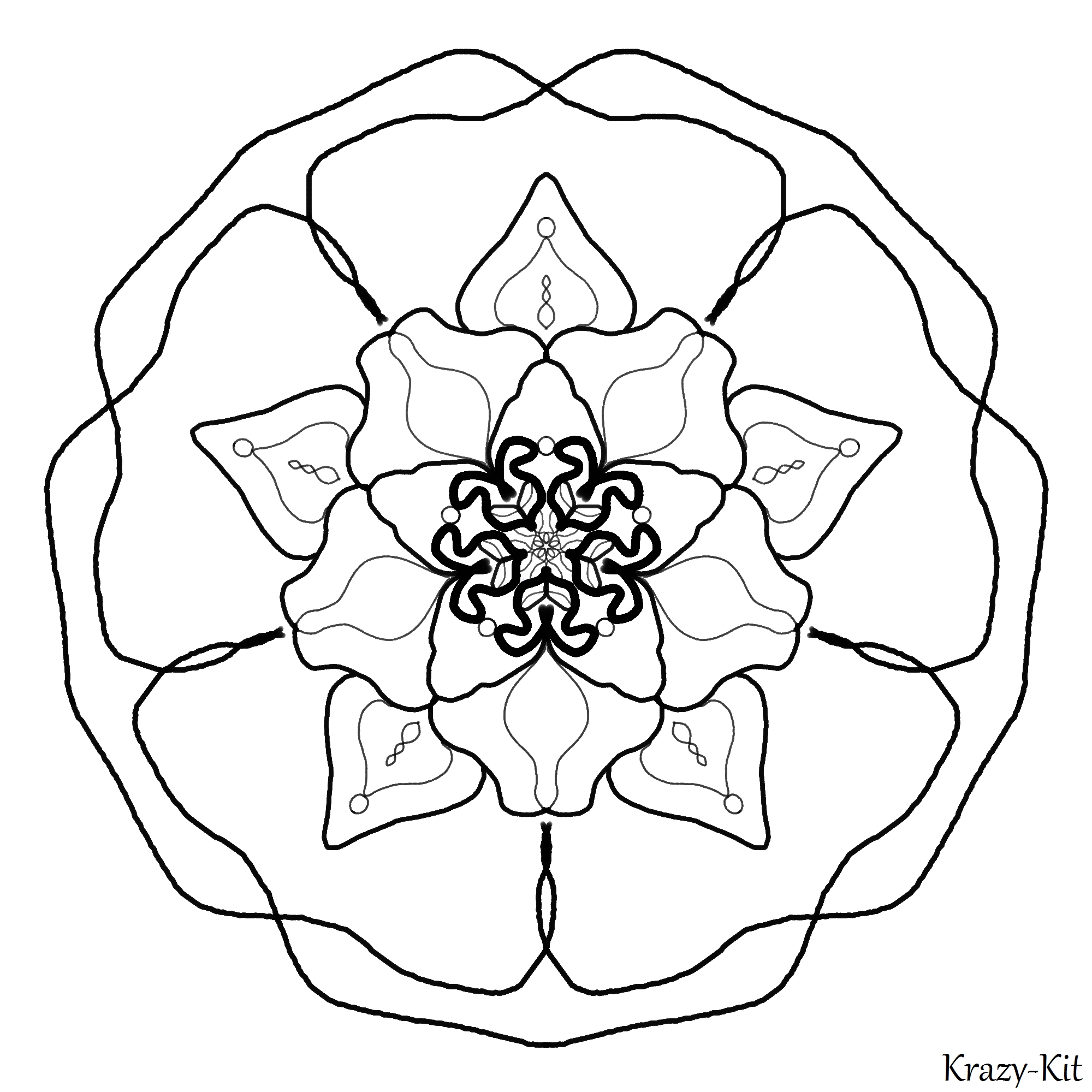 kaleidoscope drawing simple