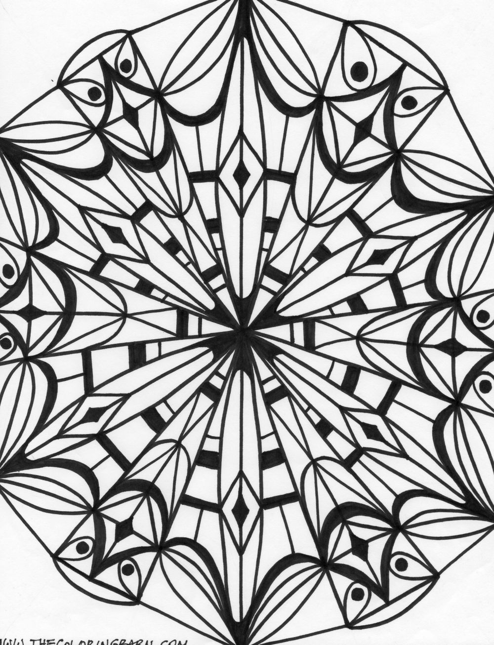 kaleidoscope drawing
