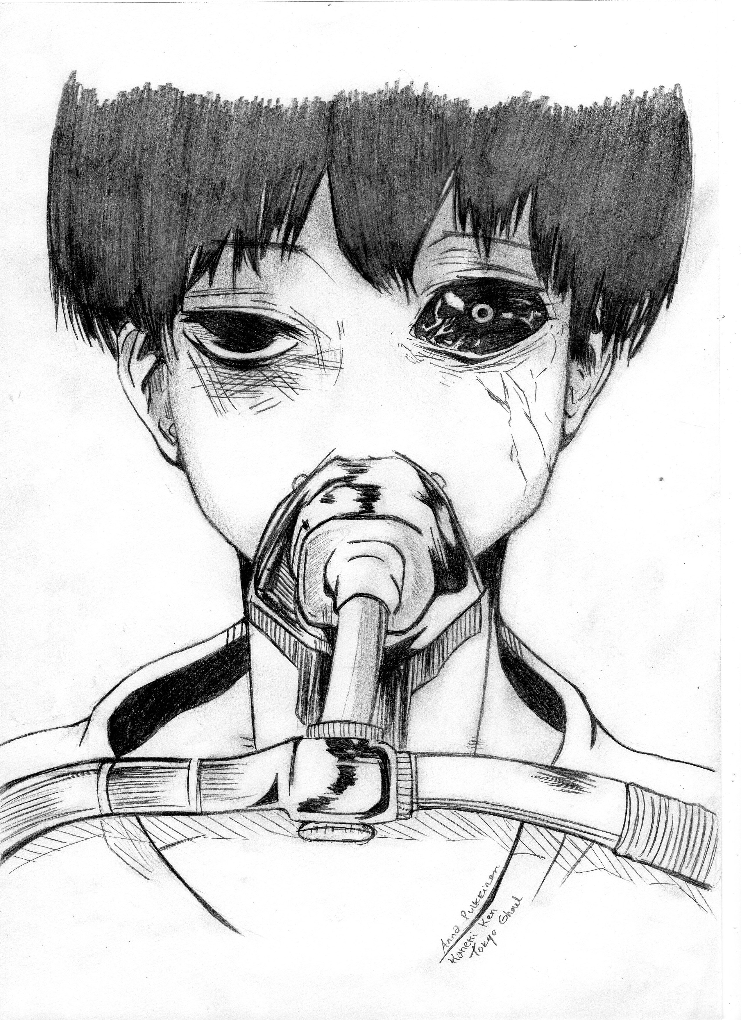 kaneki drawing full body