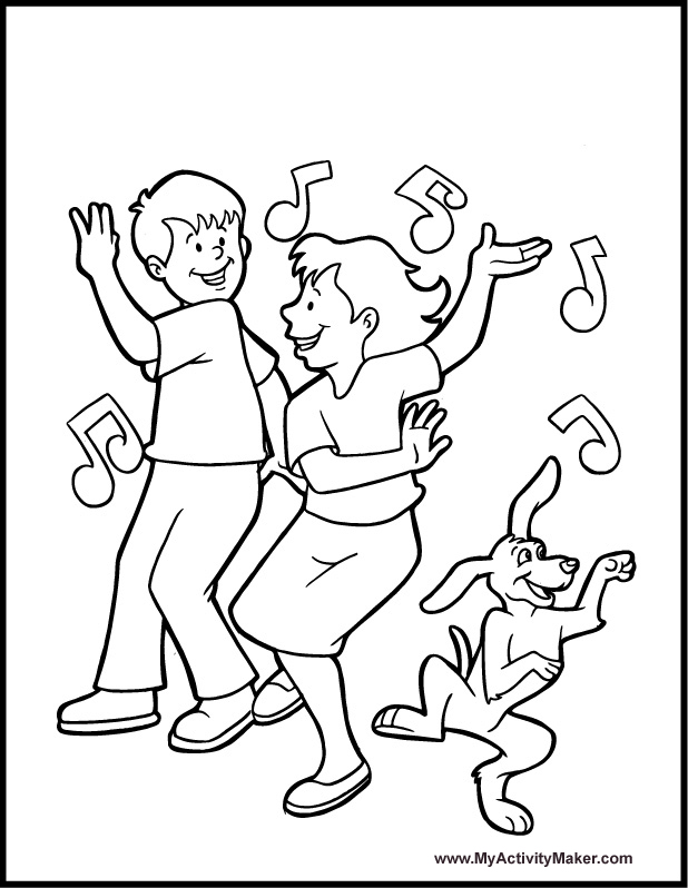 Kids Dancing Drawing at GetDrawings | Free download