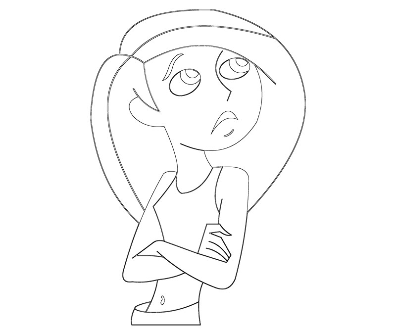 800x667 Kim Possible Coloring Pages.