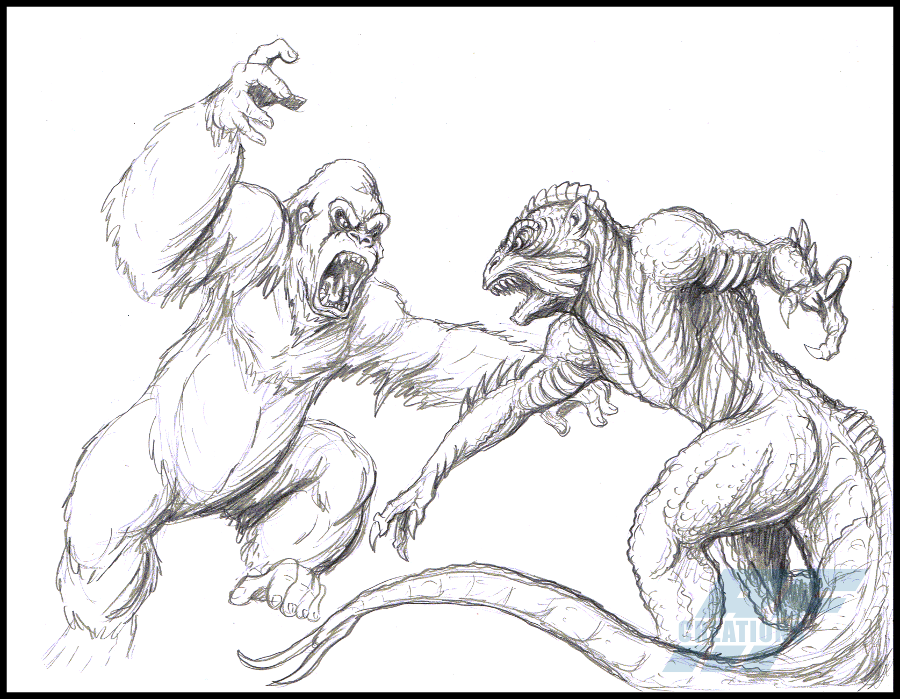 King Kong Drawing at GetDrawings | Free download