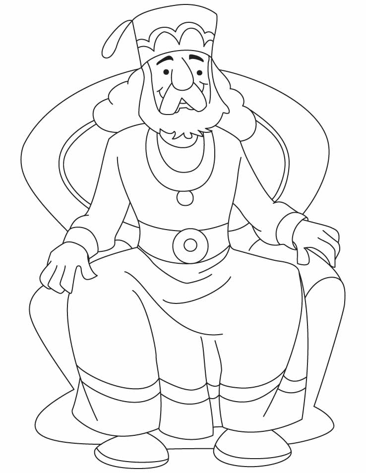 king on throne drawing at getdrawings  free download