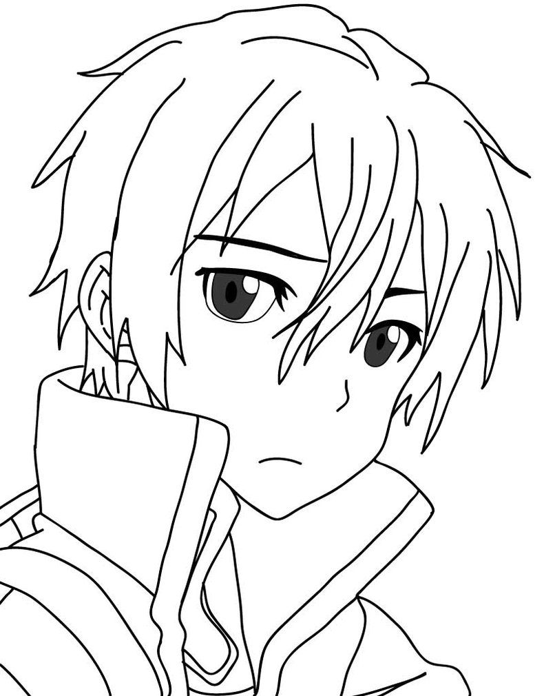 Kirito Drawing at GetDrawings | Free download