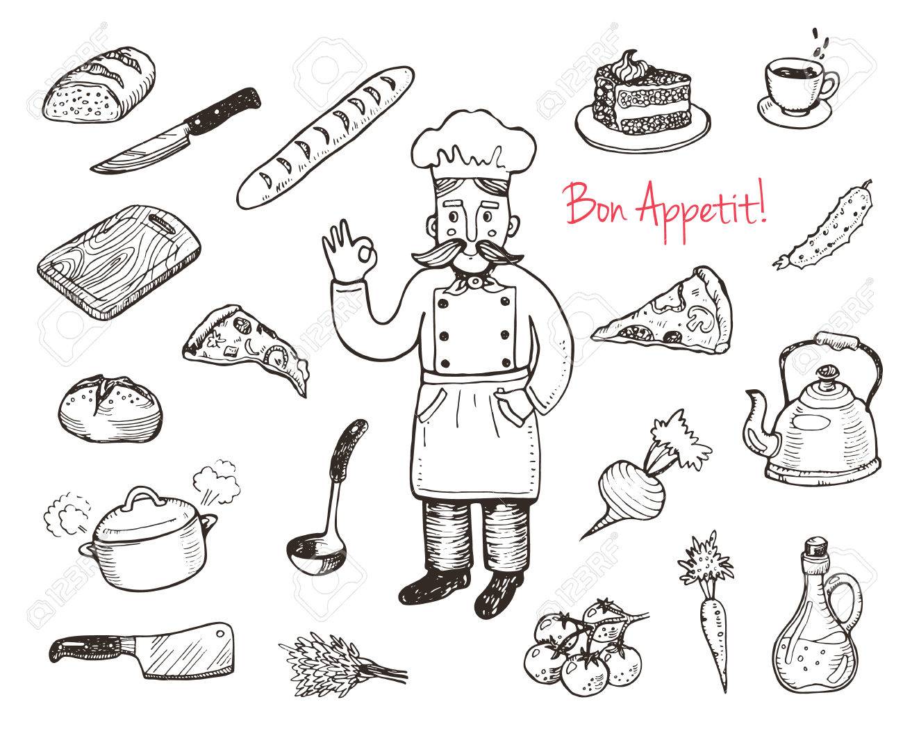 The best free Cooking drawing images. Download from 525 free drawings