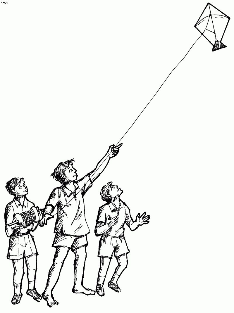 Kite Drawing at GetDrawings | Free download