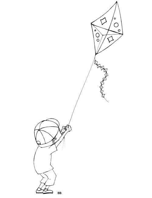 kite drawing