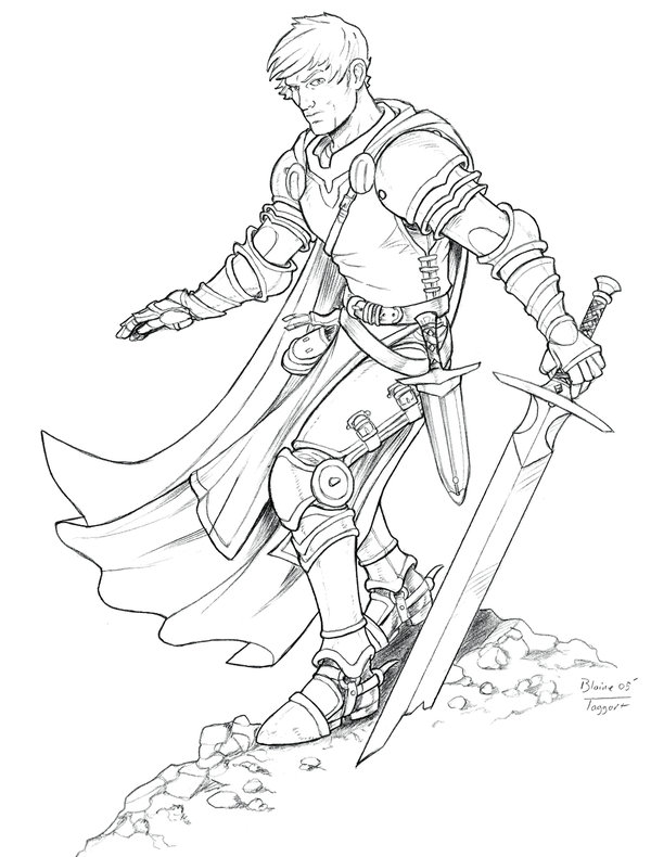 Knight Drawing.