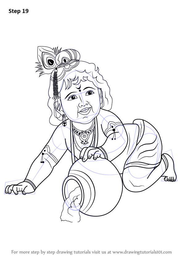 Krishna Drawing at GetDrawings | Free download