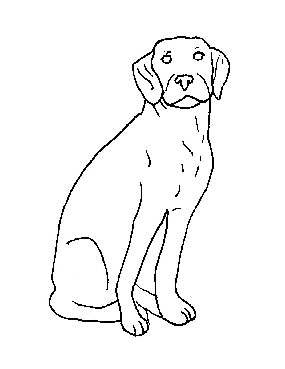 Labrador Dog Drawing at GetDrawings | Free download