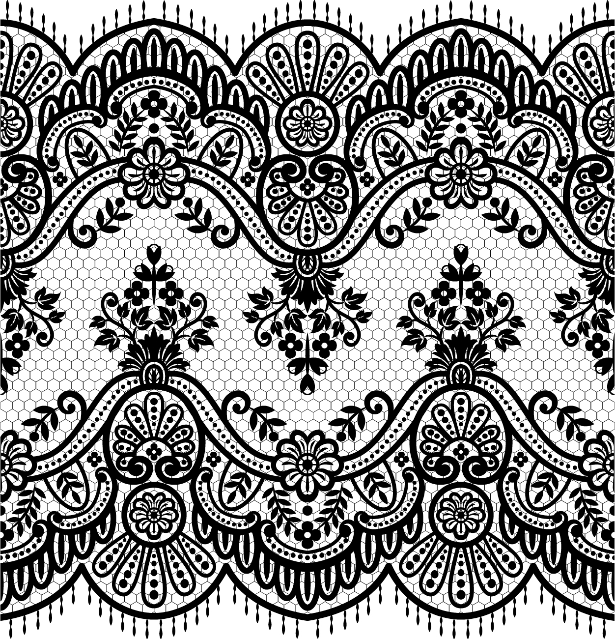 lace pattern doodles