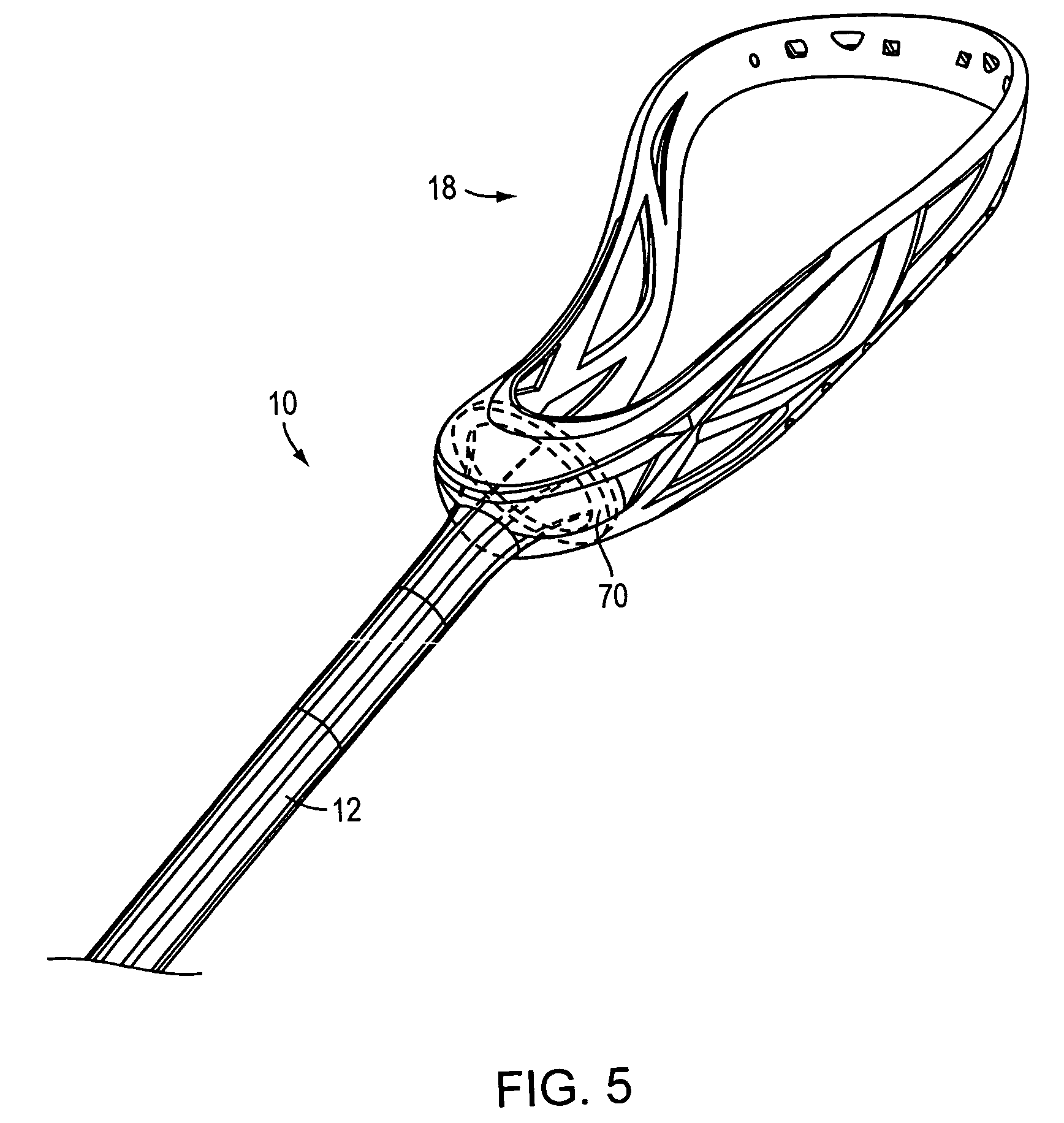 simple lacrosse stick drawing