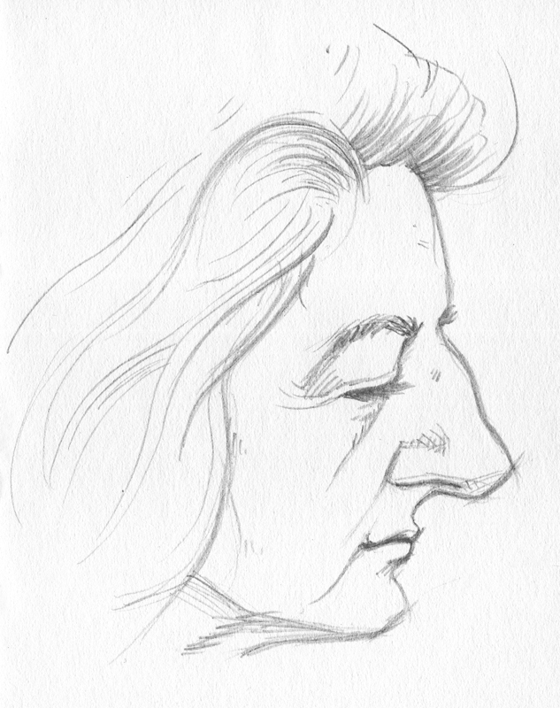 Old Woman Face Drawing Easy - img-extra