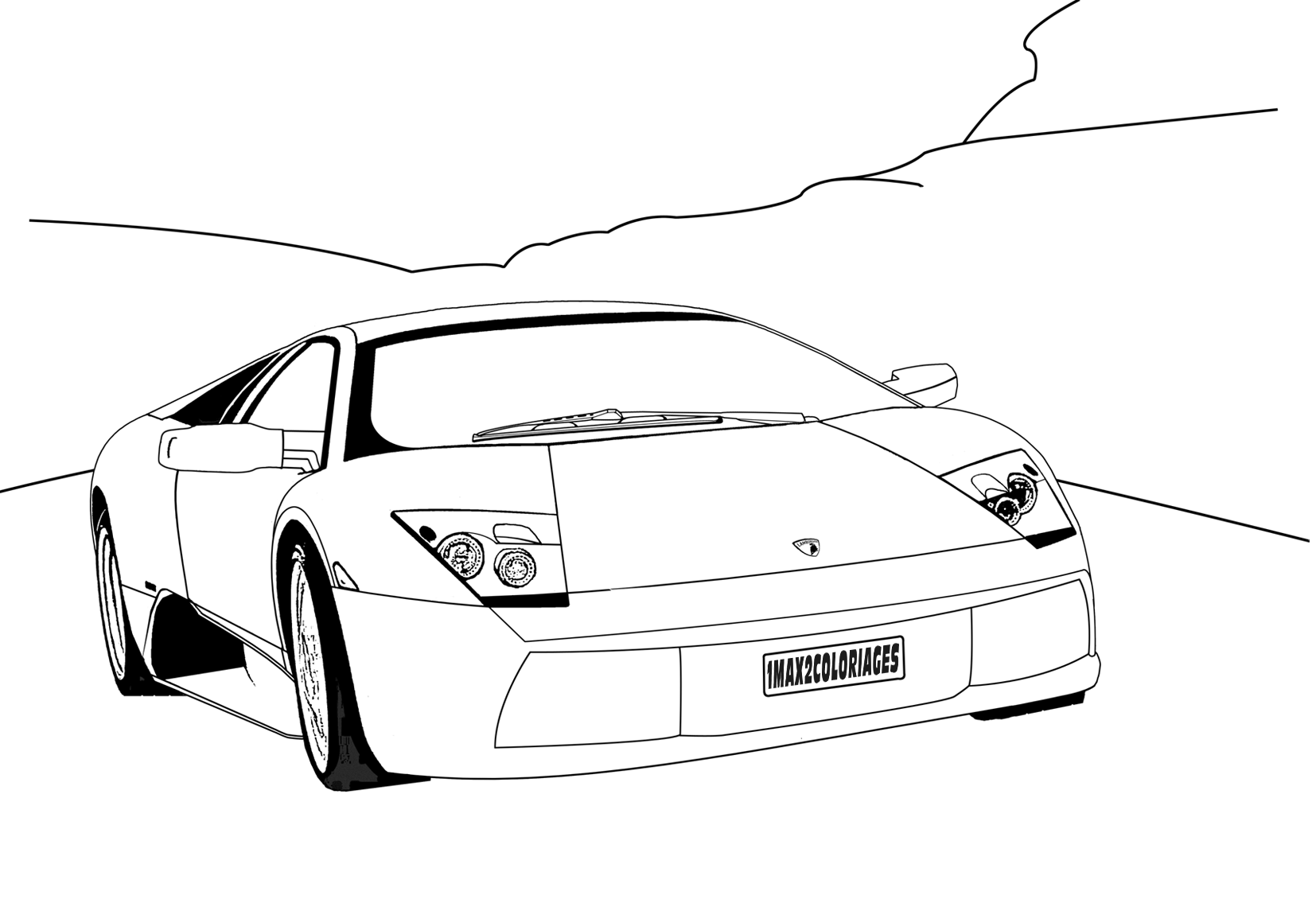 Lamborghini Drawing at GetDrawings | Free download