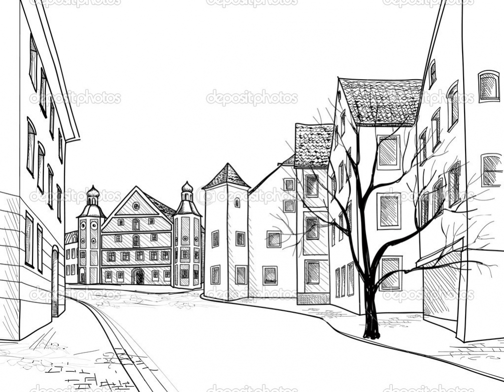 The best free City drawing images. Download from 2962 free drawings of