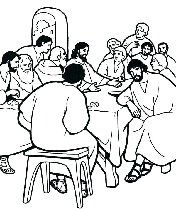 Last Supper Drawing at GetDrawings | Free download