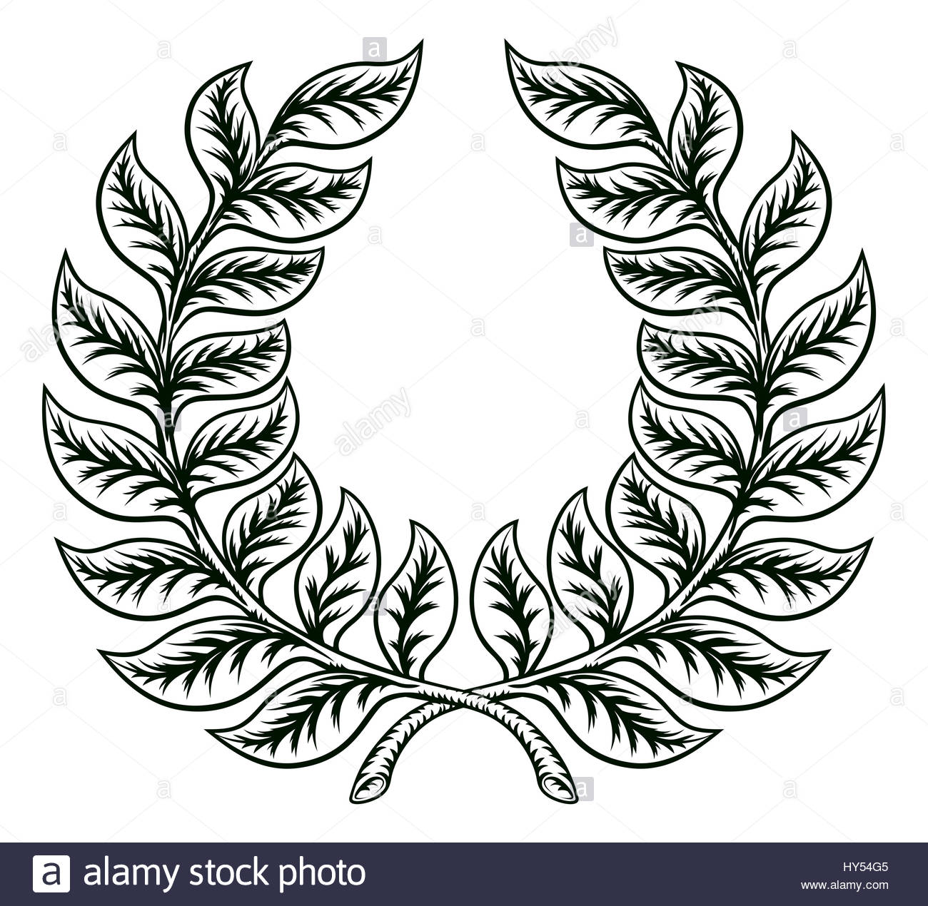 Laurel Wreath Drawing at GetDrawings Free download