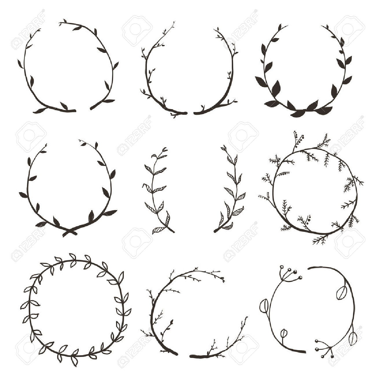 Laurel Wreath Drawing at GetDrawings  Free download