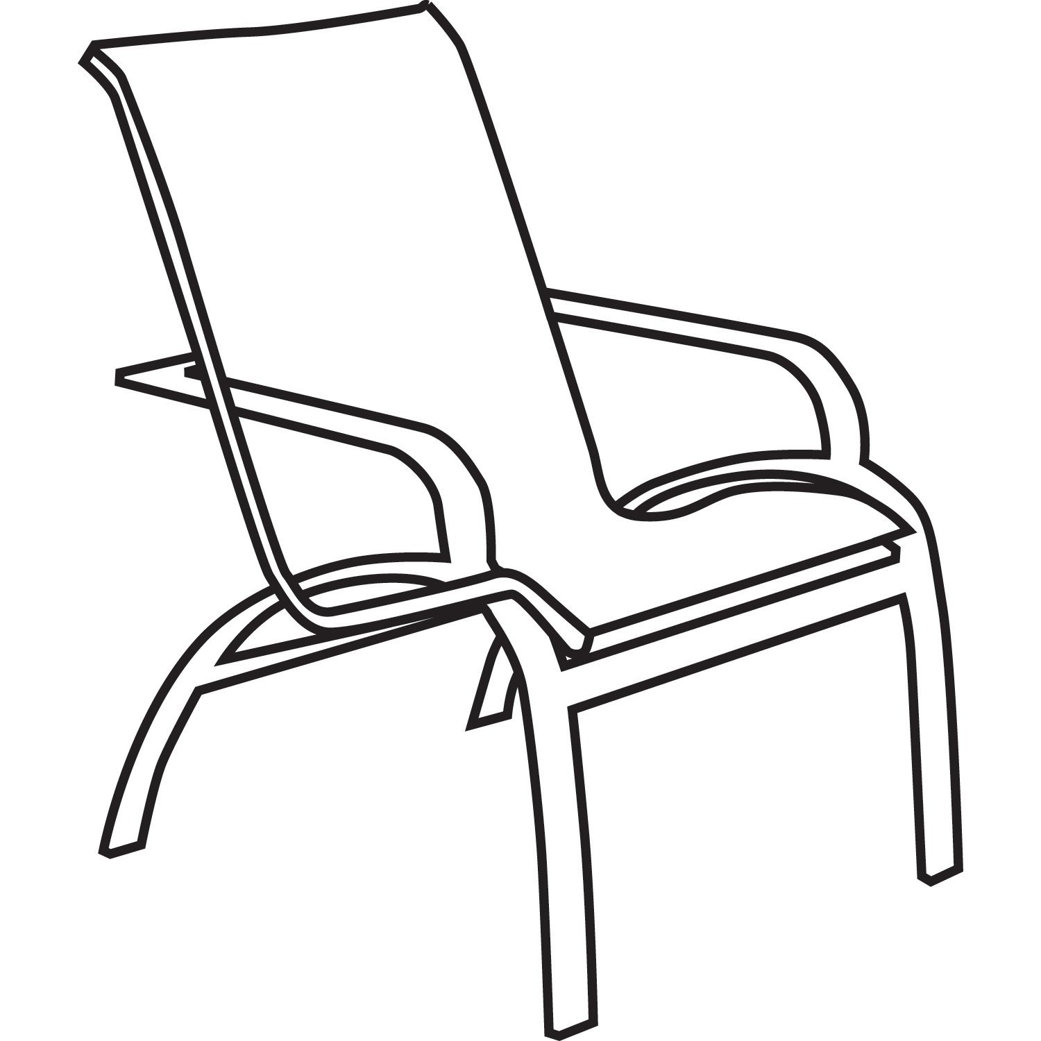 Lawn Chair Drawing at GetDrawings | Free download