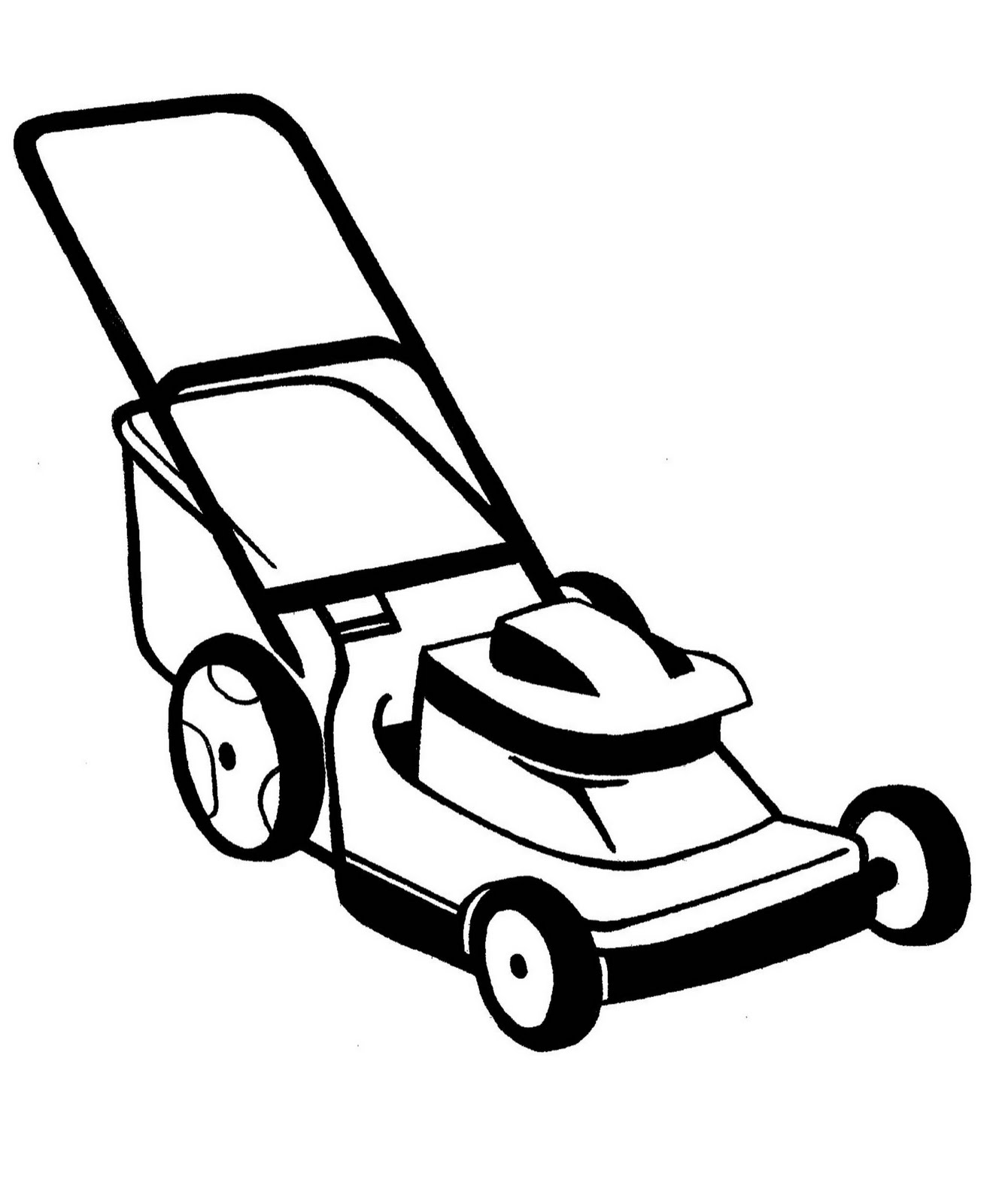 757 Unicorn Lawn Mower Coloring Page with Animal character