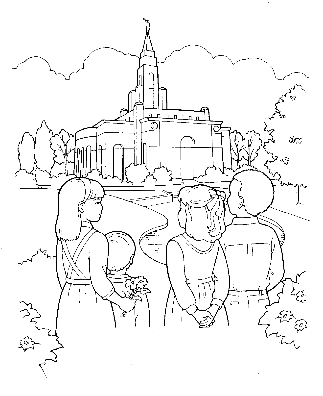 Lds Temples Drawing At Getdrawings | Free Download