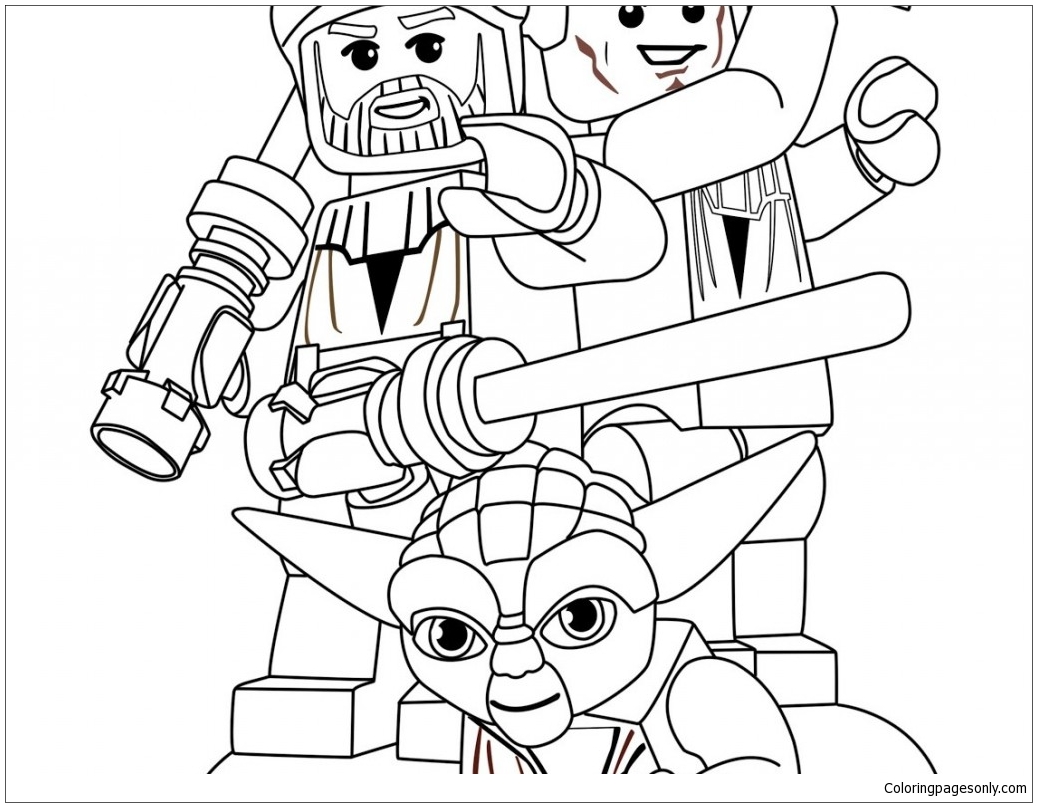 how to draw lego star wars characters